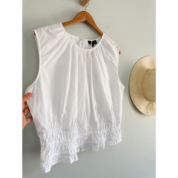 J.Crew | NWT Hyacinth top in cotton poplin in White | Sz XL - Picture 3 of 10